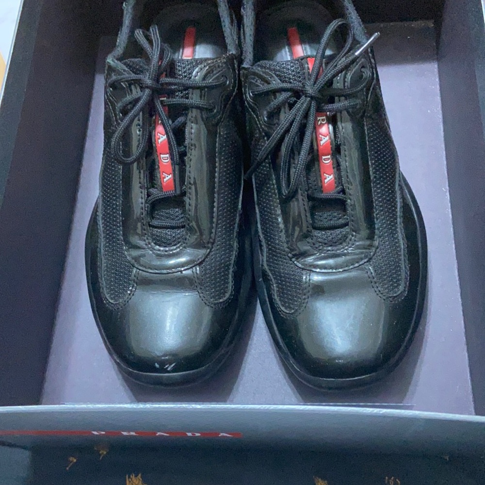 Prada America’s Cup patent leather